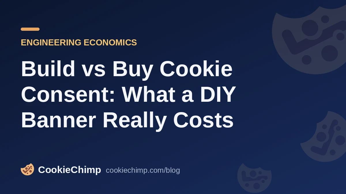 Build vs Buy Cookie Consent: What a DIY Banner Really Costs